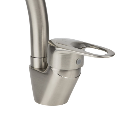 Смеситель KAISER 21544 City для кухни Silver, сатин