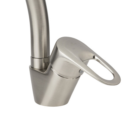 Смеситель KAISER 21544 City для кухни Silver, сатин