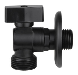 Кран KAISER 274(261BL) 1/2"х3/4" угловой черный