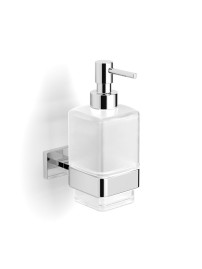 Диспенсер Langberger 11921A для жидкого мыла, стеклянный, к стене, квадратный