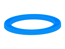 М085 Прокладка под горловину 3 1/2 ребристая АНИ Пласт/ по 10 штук/