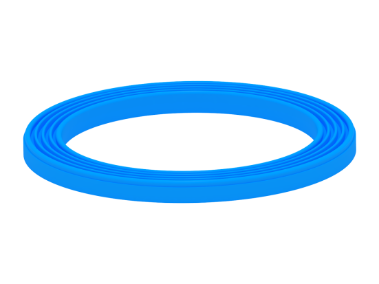 М085 Прокладка под горловину 3 1/2 ребристая АНИ Пласт/ по 10 штук/