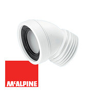 Труба фановая "McALPINE" 110/45* с манжетой дл.160мм MRWC16