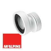 Труба фановая "McALPINE" эксцентрик 20мм дл.120мм  MRWC4