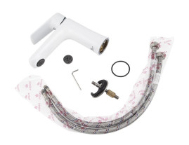 Смеситель KAISER 60011 Atrio для раковины, белый/хром