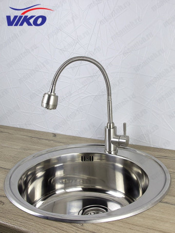 Смеситель VIKO V-4414 для кухни, с гибким изливом, 2 режима