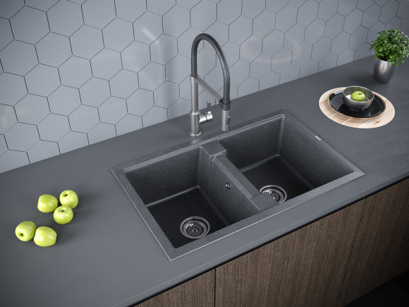 Мойка кварцевая ZWILLING PM238150-DG, графит, 810х500, Paulmark