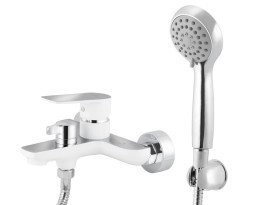 Смеситель KAISER 60022 Atrio для ванны белый/хром