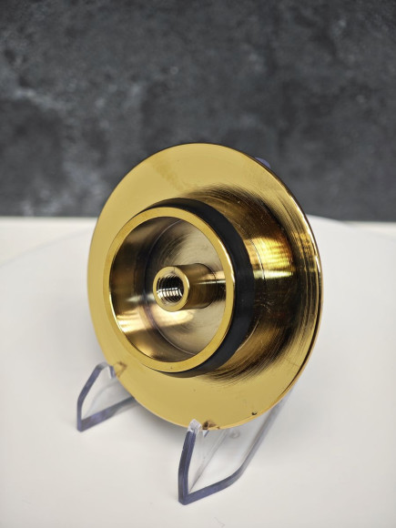 Крышка KAISER 8025-3 (8004С-3) выпуска автомат 8004 для ванны, золотой