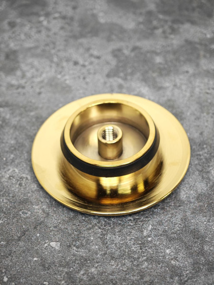 Крышка KAISER 8025-3 (8004С-3) выпуска автомат 8004 для ванны, золотой