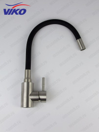 Смеситель VIKO V-4428 для кухни, с гибким изливом, чёрный