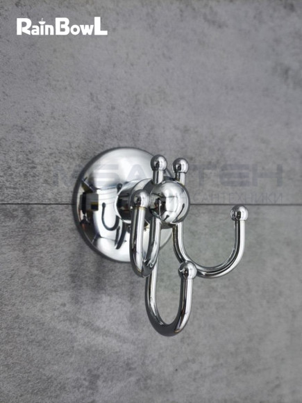 Крючок Rainbowl OTEL для ванной 2527 тройной малый хром