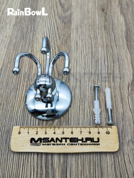 Крючок Rainbowl OTEL для ванной 2527 тройной малый хром