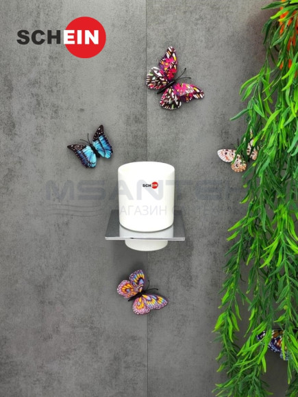 Стакан для зубных щеток настенный Schein Girtin 183C, керамика