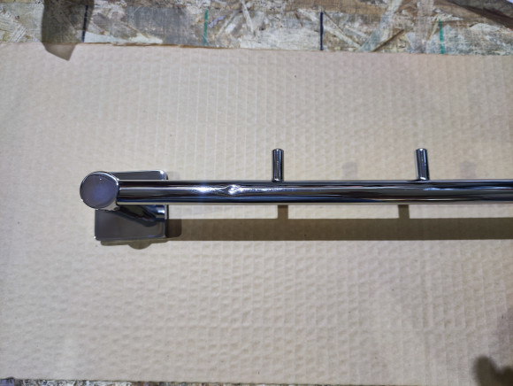 Уценка 1 Полотенцедержатель Rainbowl CUBE трубчатый на 5 крючков 2731-5 хром