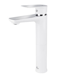 Смеситель KAISER 60033 Atrio для раковины, белый/хром