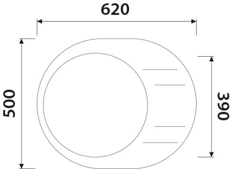 KGMO-6250-SB Мойка-Гранит KAISER