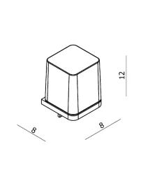 Диспенсер Langberger для жидкого мыла стеклянный к стене квадратный с пластиковой колбой 35021B