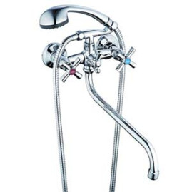 Смеситель G-Lauf QFR7-A722 для ванны маховик крест., картридж керам. (Shar) Zn