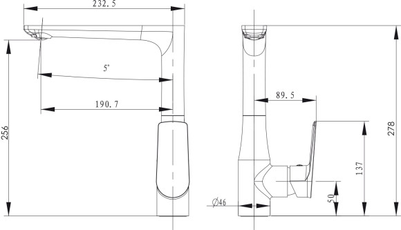 Смеситель KAISER 60044 Atrio для кухни, белый/хром Смеситель KAISER 60044 Atrio для кухни, белый/хром