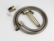 Гигиенический набор KAISER SH-335 An для биде: лейка, шланг, кронштейн, Бронза