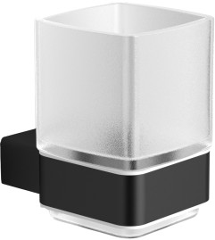 Стакан Langberger черный к стене квадратный 11311A-BP