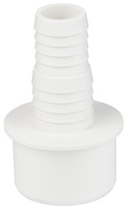 Заглушка WaterMark Ø40 ПП со штуцером белая /16/160