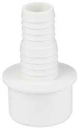 Заглушка WaterMark Ø40 ПП со штуцером белая /16/160