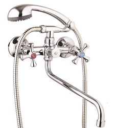 Смеситель G-Lauf QMT7-A827 для ванны крест кер. (картридж) Zn