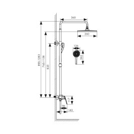 Душевая система KAISER 76177 Clever