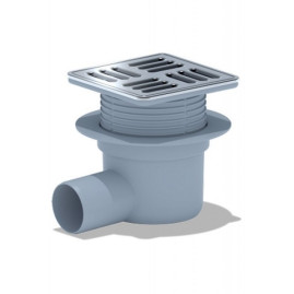 TA5614М Трап АНИ гориз.вып. 50 рег. решетка нерж/сталь 12 х12