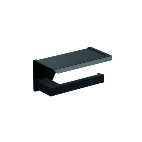 Бумагодержатель Sonia 176373 с полочкой черный матовый