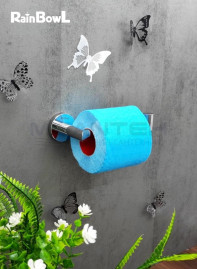 Бумагодержатель Rainbowl 2241-1 LONG для ванной без крышки настенный хром