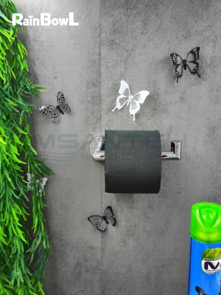 Бумагодержатель Rainbowl 2241-1 LONG для ванной без крышки настенный хром