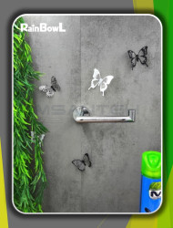 Бумагодержатель Rainbowl 2241-1 LONG для ванной без крышки настенный хром