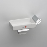 Мыльница SCHEIN 122CS-L к стене керамика квадратная 