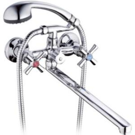 Смеситель G-Lauf QMT7-B722 для ванны Zn маховик крест, картридж керам.