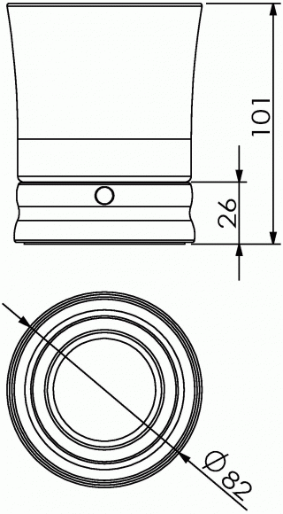Стакан Langberger стеклянный настольный круглый "Swarovski" 22213A