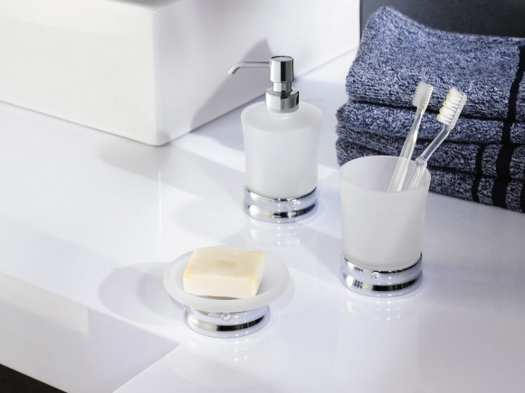 Стакан Langberger стеклянный настольный круглый "Swarovski" 22213A