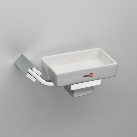 Мыльница SCHEIN 122CS-R к стене керамика квадратная