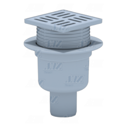 TA5704 Трап АНИ ф50 прямой, решетка пластик 10 х10, регулируемый