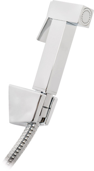 Гигиенический набор KAISER SH-341 для биде: лейка, шланг, кронштейн, Хром