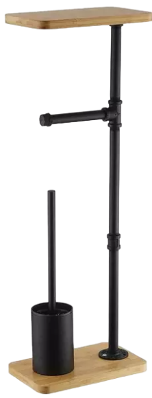 Стойка Rainbowl HOME напольная c бамбуковой полкой (0047-1BP) Стойка Rainbowl HOME напольная c бамбуковой полкой (0047-1BP)