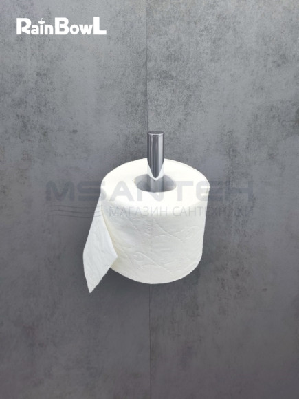 Бумагодержатель Rainbowl 2241-3 LONG для ванной без крышки вертикальный настенный хром