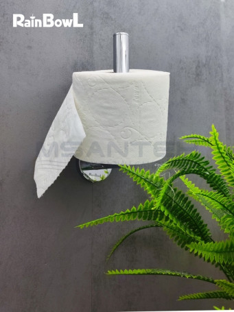 Бумагодержатель Rainbowl 2241-3 LONG для ванной без крышки вертикальный настенный хром