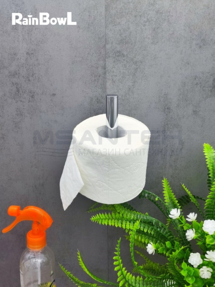 Бумагодержатель Rainbowl 2241-3 LONG для ванной без крышки вертикальный настенный хром