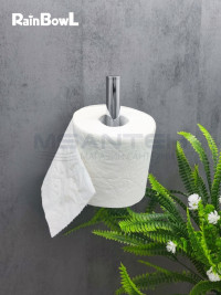 Бумагодержатель Rainbowl 2241-3 LONG для ванной без крышки вертикальный настенный хром