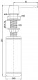 Дозатор для жидкого мыла SAUBER, D001-308 , черный, Paulmark