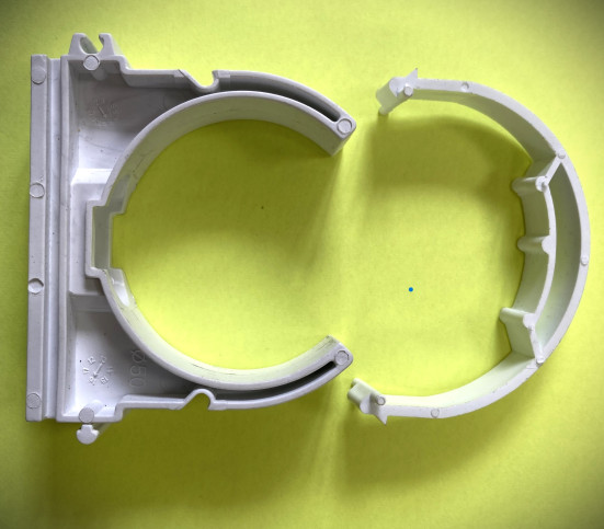 Хомут (опора) с ремешком белая D=32 ПП WaterMark