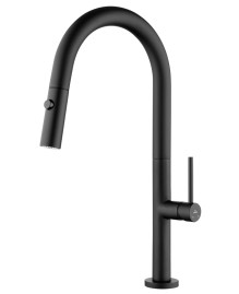 Смеситель KAISER 26466-2 Merkur для кухни, черный матовый 